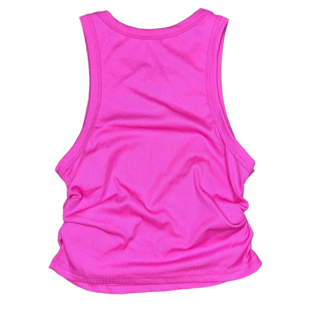 Shein Pink Ruched Cropped Tank Top Size Small